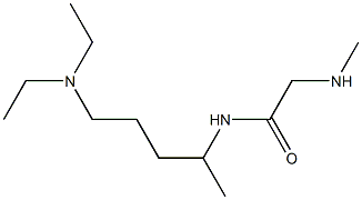 N-[4-(diethylamino)-1-methylbutyl]-2-(methylamino)acetamide 구조식 이미지