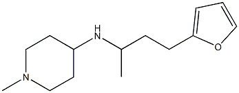 N-[4-(furan-2-yl)butan-2-yl]-1-methylpiperidin-4-amine 구조식 이미지