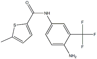 N-[4-amino-3-(trifluoromethyl)phenyl]-5-methylthiophene-2-carboxamide 구조식 이미지