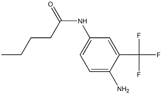 N-[4-amino-3-(trifluoromethyl)phenyl]pentanamide 구조식 이미지