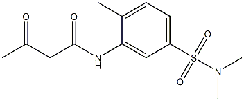 N-[5-(dimethylsulfamoyl)-2-methylphenyl]-3-oxobutanamide 구조식 이미지