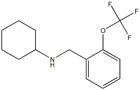 N-{[2-(trifluoromethoxy)phenyl]methyl}cyclohexanamine 구조식 이미지