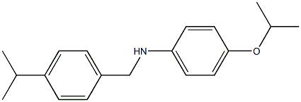 N-{[4-(propan-2-yl)phenyl]methyl}-4-(propan-2-yloxy)aniline 구조식 이미지