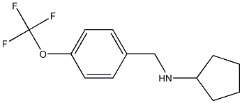 N-{[4-(trifluoromethoxy)phenyl]methyl}cyclopentanamine Structure