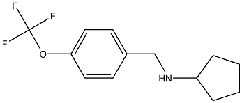 N-{[4-(trifluoromethoxy)phenyl]methyl}cyclopentanamine 구조식 이미지