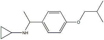 N-{1-[4-(2-methylpropoxy)phenyl]ethyl}cyclopropanamine 구조식 이미지