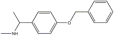 N-{1-[4-(benzyloxy)phenyl]ethyl}-N-methylamine Structure