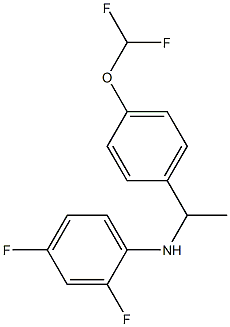 N-{1-[4-(difluoromethoxy)phenyl]ethyl}-2,4-difluoroaniline 구조식 이미지