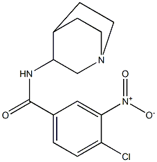 N-{1-azabicyclo[2.2.2]octan-3-yl}-4-chloro-3-nitrobenzamide Structure