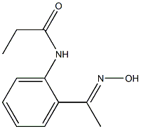 N-{2-[(1E)-N-hydroxyethanimidoyl]phenyl}propanamide Structure