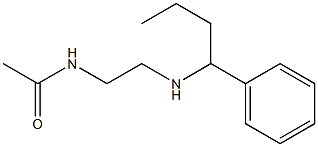 N-{2-[(1-phenylbutyl)amino]ethyl}acetamide Structure