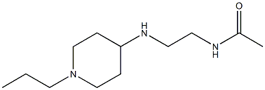 N-{2-[(1-propylpiperidin-4-yl)amino]ethyl}acetamide 구조식 이미지