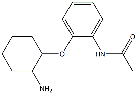 N-{2-[(2-aminocyclohexyl)oxy]phenyl}acetamide 구조식 이미지