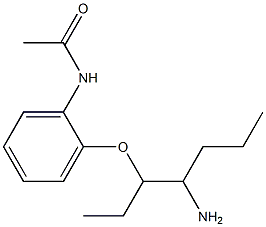 N-{2-[(4-aminoheptan-3-yl)oxy]phenyl}acetamide 구조식 이미지