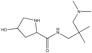 N-{2-[(dimethylamino)methyl]-2-methylpropyl}-4-hydroxypyrrolidine-2-carboxamide 구조식 이미지