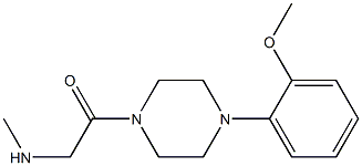 N-{2-[4-(2-methoxyphenyl)piperazin-1-yl]-2-oxoethyl}-N-methylamine 구조식 이미지
