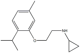 N-{2-[5-methyl-2-(propan-2-yl)phenoxy]ethyl}cyclopropanamine Structure