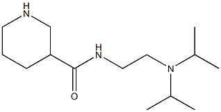 N-{2-[bis(propan-2-yl)amino]ethyl}piperidine-3-carboxamide 구조식 이미지
