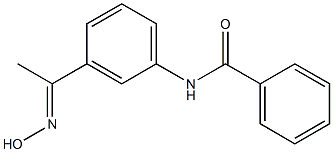 N-{3-[(1E)-N-hydroxyethanimidoyl]phenyl}benzamide 구조식 이미지