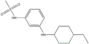 N-{3-[(4-ethylcyclohexyl)amino]phenyl}methanesulfonamide 구조식 이미지