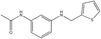 N-{3-[(thiophen-2-ylmethyl)amino]phenyl}acetamide 구조식 이미지
