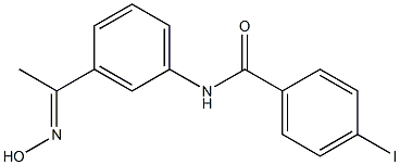 N-{3-[1-(hydroxyimino)ethyl]phenyl}-4-iodobenzamide Structure