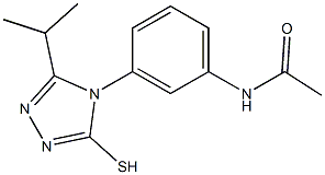 N-{3-[3-(propan-2-yl)-5-sulfanyl-4H-1,2,4-triazol-4-yl]phenyl}acetamide Structure