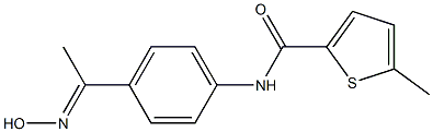 N-{4-[(1E)-N-hydroxyethanimidoyl]phenyl}-5-methylthiophene-2-carboxamide 구조식 이미지