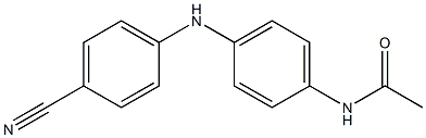 N-{4-[(4-cyanophenyl)amino]phenyl}acetamide 구조식 이미지