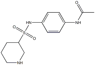 N-{4-[(piperidin-3-ylsulfonyl)amino]phenyl}acetamide Structure