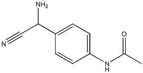 N-{4-[amino(cyano)methyl]phenyl}acetamide 구조식 이미지