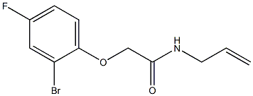 N-allyl-2-(2-bromo-4-fluorophenoxy)acetamide Structure