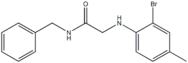 N-benzyl-2-[(2-bromo-4-methylphenyl)amino]acetamide Structure