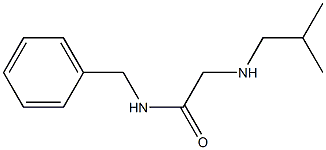 N-benzyl-2-[(2-methylpropyl)amino]acetamide Structure