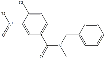 N-benzyl-4-chloro-N-methyl-3-nitrobenzamide 구조식 이미지