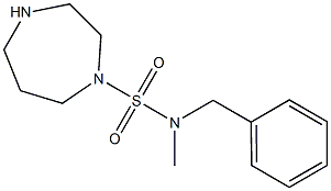 N-benzyl-N-methyl-1,4-diazepane-1-sulfonamide 구조식 이미지