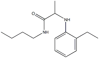 N-butyl-2-[(2-ethylphenyl)amino]propanamide 구조식 이미지