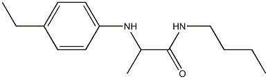 N-butyl-2-[(4-ethylphenyl)amino]propanamide 구조식 이미지