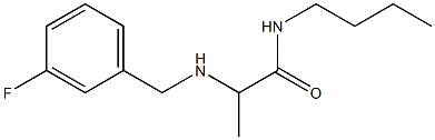 N-butyl-2-{[(3-fluorophenyl)methyl]amino}propanamide 구조식 이미지