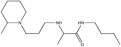 N-butyl-2-{[3-(2-methylpiperidin-1-yl)propyl]amino}propanamide 구조식 이미지