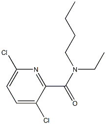 N-butyl-3,6-dichloro-N-ethylpyridine-2-carboxamide Structure