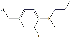 N-butyl-4-(chloromethyl)-N-ethyl-2-fluoroaniline 구조식 이미지