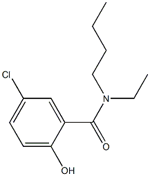 N-butyl-5-chloro-N-ethyl-2-hydroxybenzamide 구조식 이미지