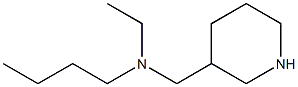 N-butyl-N-ethyl-N-(piperidin-3-ylmethyl)amine 구조식 이미지