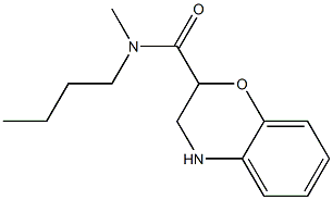 N-butyl-N-methyl-3,4-dihydro-2H-1,4-benzoxazine-2-carboxamide 구조식 이미지