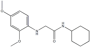 N-cyclohexyl-2-[(2,4-dimethoxyphenyl)amino]acetamide 구조식 이미지