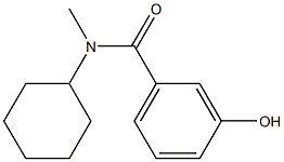 N-cyclohexyl-3-hydroxy-N-methylbenzamide 구조식 이미지