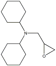 N-cyclohexyl-N-(oxiran-2-ylmethyl)cyclohexanamine 구조식 이미지