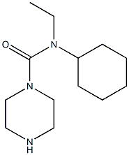 N-cyclohexyl-N-ethylpiperazine-1-carboxamide Structure