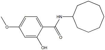 N-cyclooctyl-2-hydroxy-4-methoxybenzamide Structure